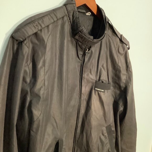 Men’s Vintage Member’s Only Jacket Size 40 Gray Full Zip Lined Classic 80s Style - Picture 9 of 12